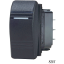Contura Rocker Switch, Black (SPDT) - Action (ON) - OFF - ON