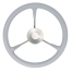 STEERING WHEEL FOAM GREY 15IN