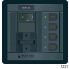 Triple M-Series Single Circuit On-Off Battery Switch Bank, Dual Battery Bank Panel with (3) m-Series Switches - Vertical