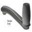 8IN ONE TOUCH ALUMINUM HANDLE S GRIP