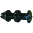 CEACAP BULKHEAD PASS THRU FTG BLACK