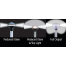 Replacement Pole Light Globe Set