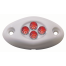 WHITE SURFACE LIGHT 4 RED LED