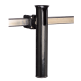 BLK POLYPROPYLENE ROD HOLDER SQR RAIL MT
