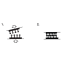 Diagram of 3M 15 ft Trial Box TB-3560 Dual Lock Reclosable Fastener - 250/250 Twin Rolls, Clear with High Tack Acrylic Adhesive