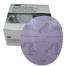 box of 3M Hookit Film-Backed Clean Sanding Purple Discs - 360L