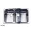 SS DOUBLE SINK 22-3/4INX13-1/4INX8IN