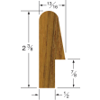 Teak Bunk Rail Molding