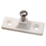 NYL. SIDE MT. DECK HINGE-WHITE *PR*