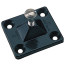 NYLON HD SIDE MT DECK HINGE BLK