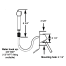 Recessed Shower with On&frasl;Off - Vertical Mount