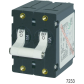 AC/DC Double Pole Circuit Breakers, 15A Black