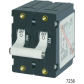 AC/DC Double Pole Circuit Breakers, 15A Black