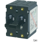 AC/DC Double Pole Circuit Breakers, 15A Black