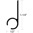 ALUM AWNING RAIL 1-1/4IN X 16FT