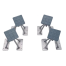SET OF 4 DINGHY CHOCKS REMOVABLE