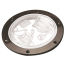 ABS DECK PLATE BLACK/CLEAR CNTR 5IN