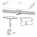 Side (Bulkhead) Mount or Square&frasl;Flat Rail Table Mount