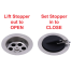 stopper of Ambassador Marine 95 Degree Elbow Drain - Mirror Finish