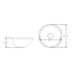 Dimensions of Ambassador Marine Half Sphere Sink 11-1/2" Wide - Mirror Stainless Steel Finish, Without Studs
