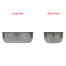 side of Ambassador Marine Oval Flat Bottom Sink - Mirror SS Without Studs