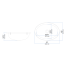Dimensions of Ambassador Marine Oval Sink 17" Wide - Brushed Stainless Steel Finish, With Mounting Studs
