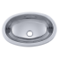 top of Ambassador Marine Oval Sink - Mirror SS Finish With Mounting Studs