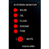 Aqualarm Automatic Systems Monitor with 5 Detectors & Alarm Bell - Single Engine 