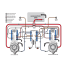 Diagram of Balmar Centerfielder II - Dual Alternator Charge Balancer