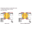 Diagram of Blue Sea Systems 350A e-Series Dual Circuit Plus Battery Selector Switch