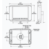 Dimensions of Blue Sea Systems P12 Battery Charger LED Remote Panel