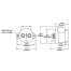 Diagram of Cole Hersee Continuous Duty DPST Double-Acting Solenoid - 24V, 35/85A