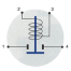 Diagram of Cole Hersee Cole Hersee 24V, 85A Continuous Duty Solenoid