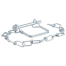 25013 of Curt Manufacturing 1/4" Safety Pin with 12" Chain