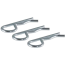 Hitch Clips Fits 1/2" or 5/8" Pin, Zinc, 3-Pack