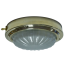 0392 of Davey &amp; Co. 6-3/4" High Profile LED Dome Light - Heavy Brass with Red & Warm White LEDs