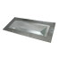 2411-ss-312 of Davey &amp; Co. Rabetted Stainless Steel Rectangular Deck Prism - 6-1/2" x 14-1/2" Overall