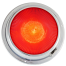 Dr LED 6-3/4" Chromed Mars LED General Purpose Dome Light - Red / Warm White