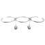 Stainless Steel Triple Cup / Drink Holder