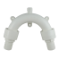 white of Forespar Vented Loops with Integral Hose Barbs