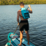 in use of Geckobrands Hydroner 20L Waterproof Backpack