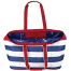 Oversized Beach Tote - Red/White/Blue Stripe