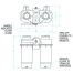 dia of Groco 932 Series Vertical Duplex Bronze Strainers