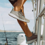 in use of Grundens CrossCurrent Boat Shoes