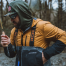 in use of Grundens Turbulence Hybrid Hoodie