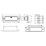 Dimensions of Hella Sea Hawk LED Spot Light