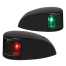 2NM NaviLED Deck Mount Port & Starboard Pair - Black, Clear Lens