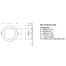 Dimensions of Hella EuroLED 95 LED Down Lights with Spring Clips