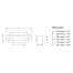 Dimensions of Hella LED 9680 Series Oblong Step Lamp
