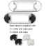 9510 LED Wide Courtesy Light - White, Clear Lens